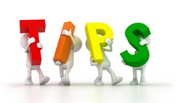 foto van een de letters tips
